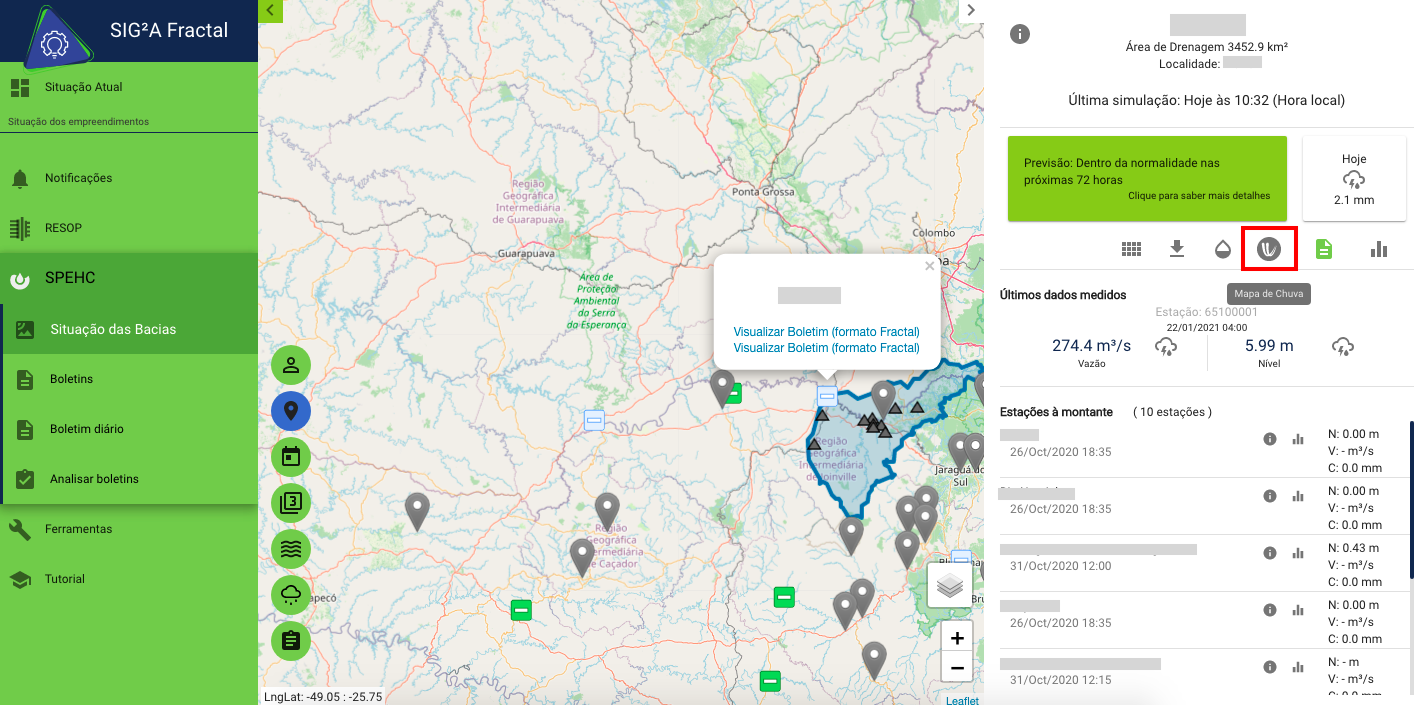Mapa de chuva alt text