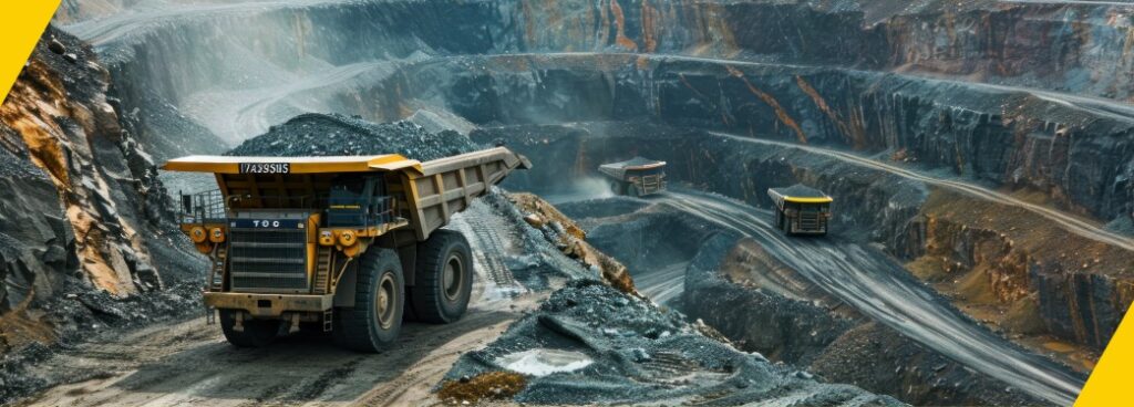 Caminhão de Mineração em operação